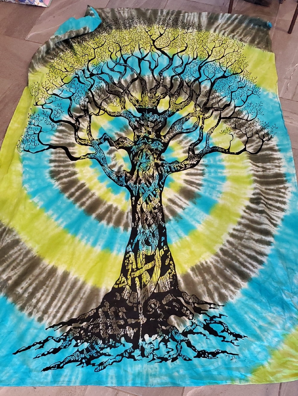EXTRA LARGE TIE DYE SARONG  - 80" x 55"